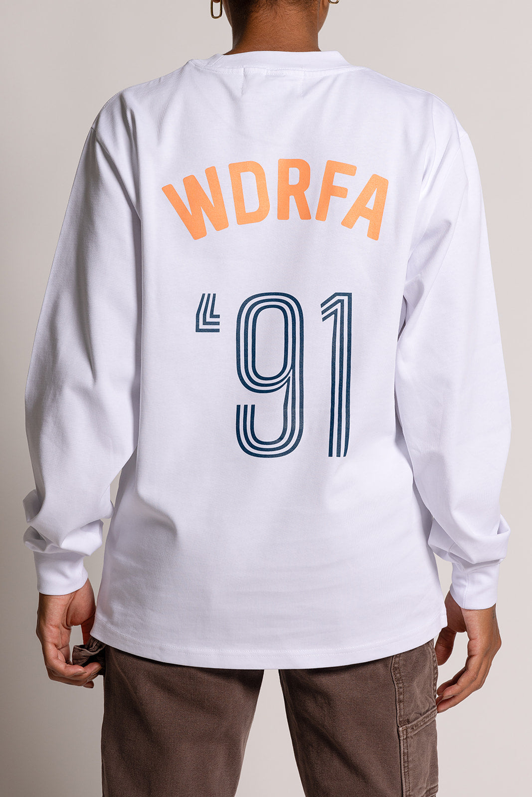 Soccer Jersey L/S Tee White