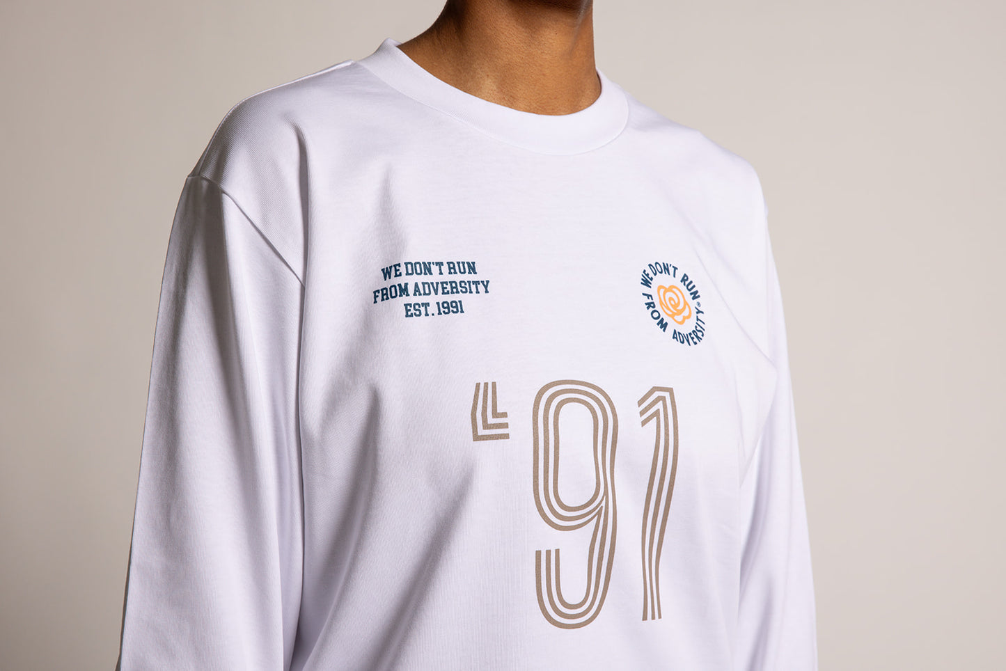 Soccer Jersey L/S Tee White