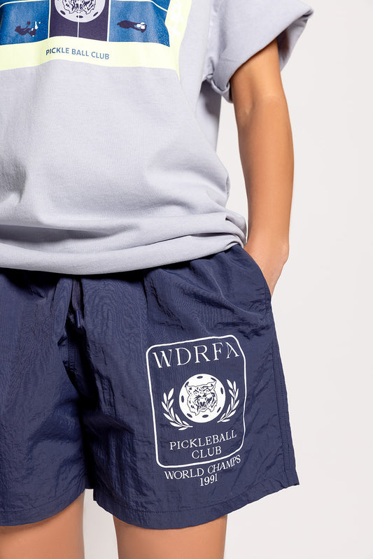 Pickleball World Champs Nylon Short Navy