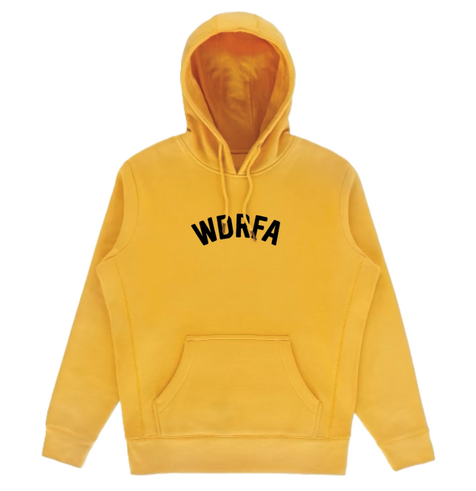 WDRFA ARCHED LOGO HOODIE - YELLOW