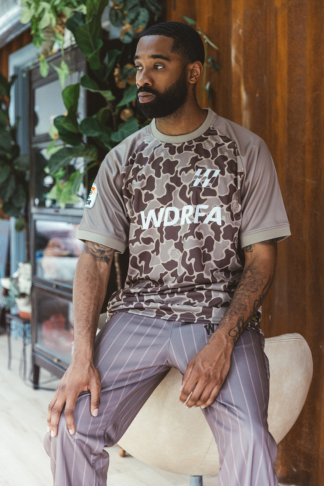 Camouflage Soccer Jersey - Brown