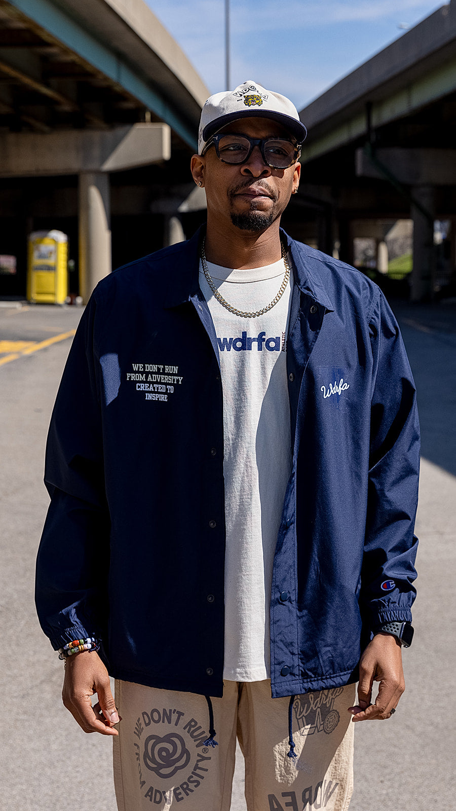 COACHES ATHLETIC DEPT JACKET - NAVY