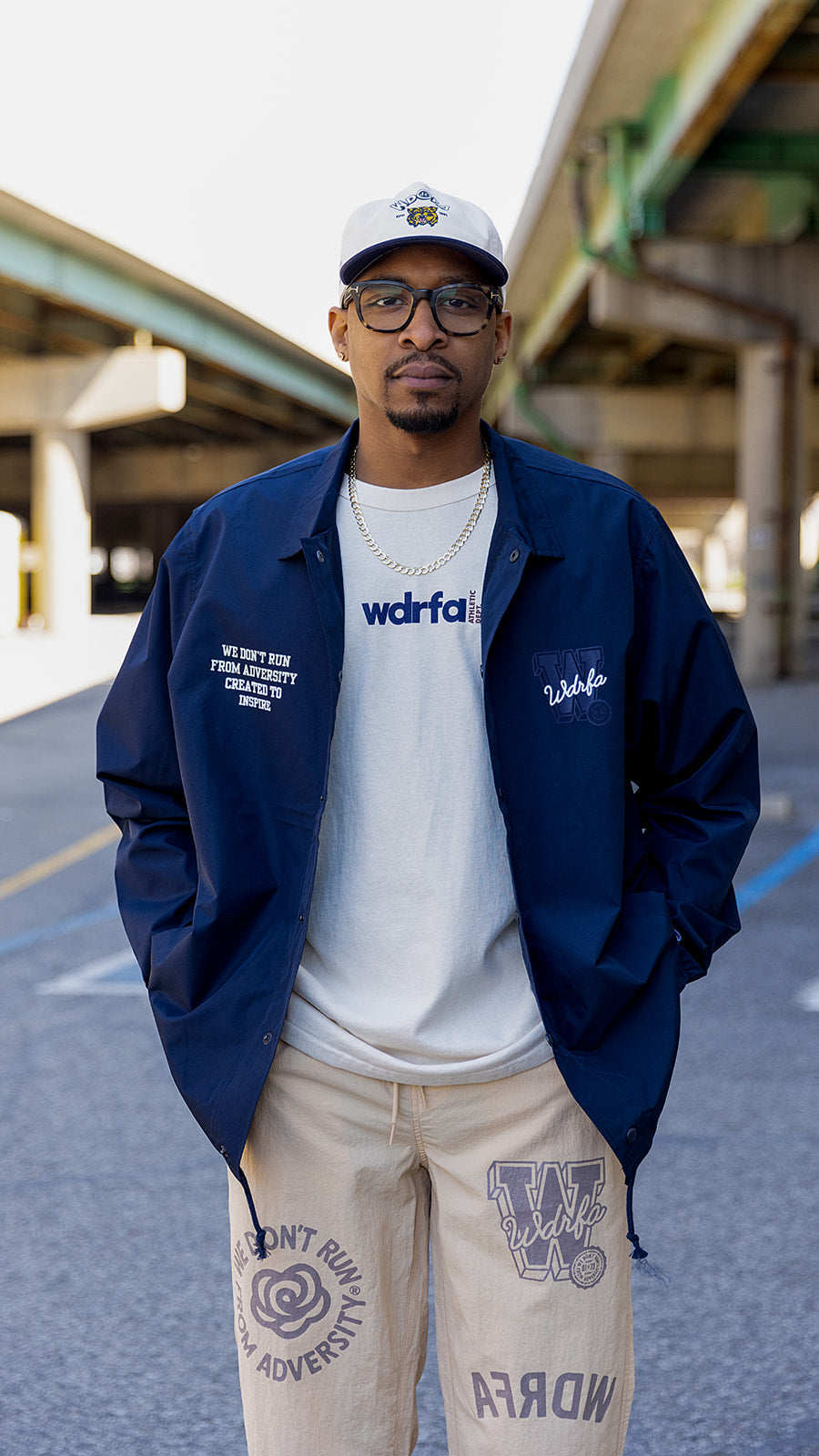 COACHES ATHLETIC DEPT JACKET - NAVY