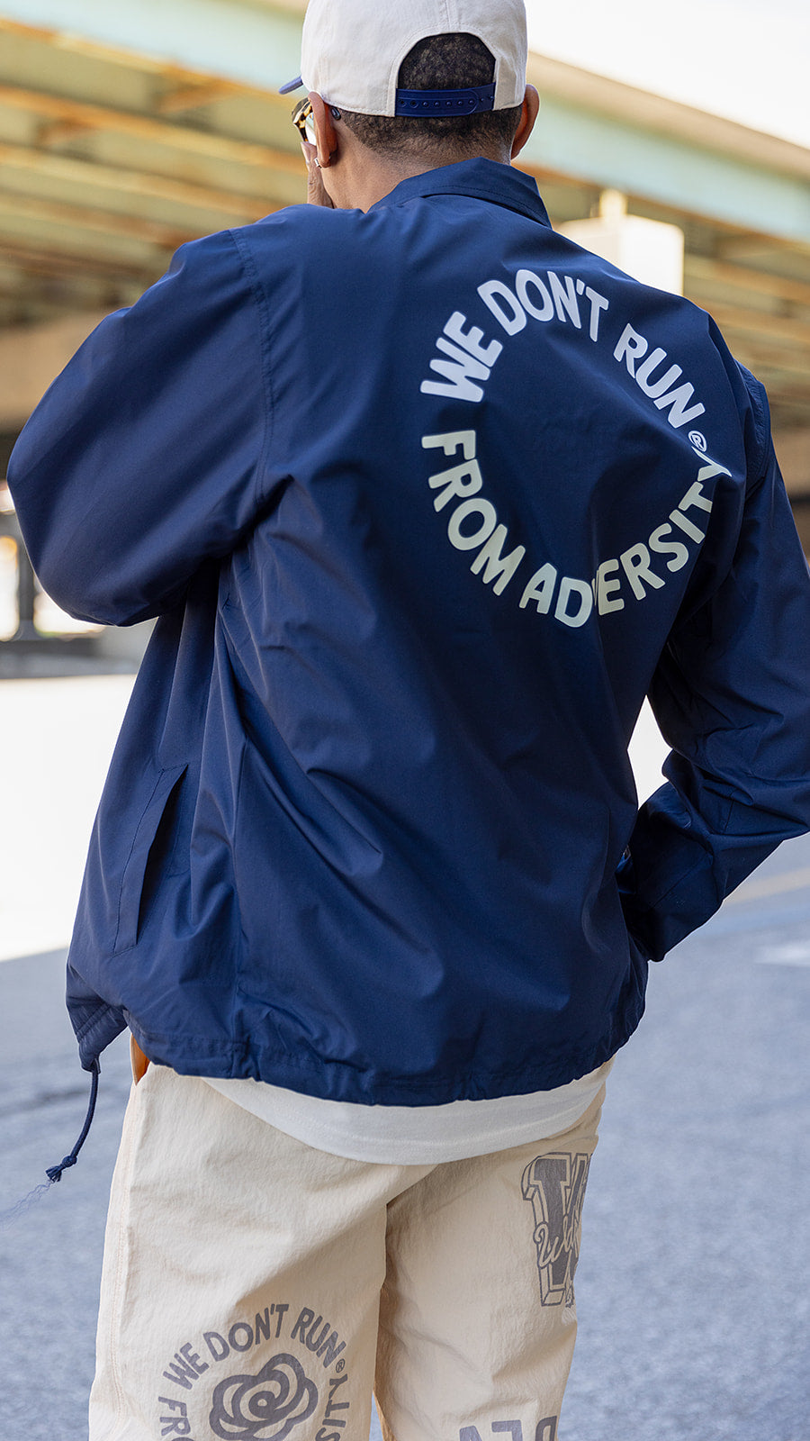 COACHES ATHLETIC DEPT JACKET - NAVY