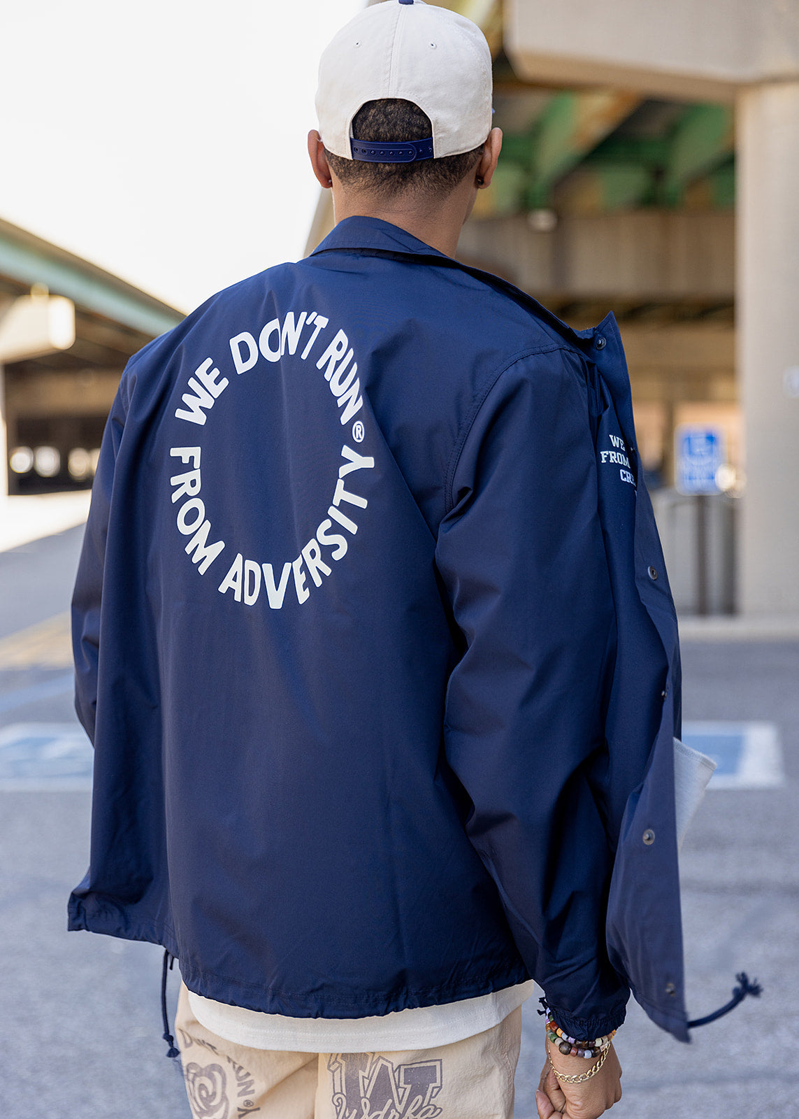 COACHES ATHLETIC DEPT JACKET - NAVY