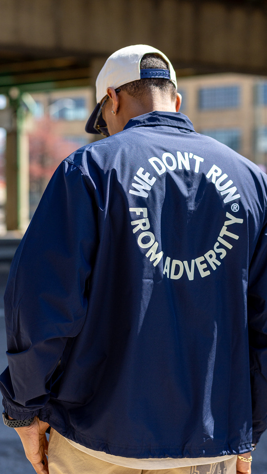 COACHES ATHLETIC DEPT JACKET - NAVY